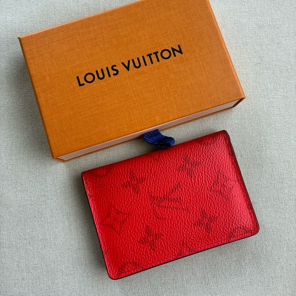 Louis Vuitton Taigarama Neon Monogram Bi fold Wallet card organizer men’s women - Picture 6 of 9
